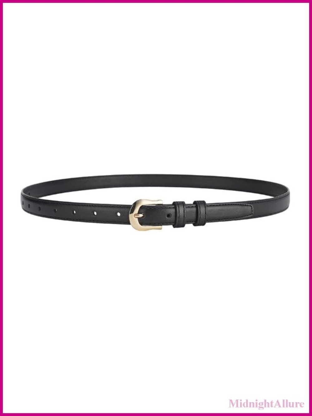 Skinny Leather Belt Thin Waist Belt for Jeans Dresses Pants